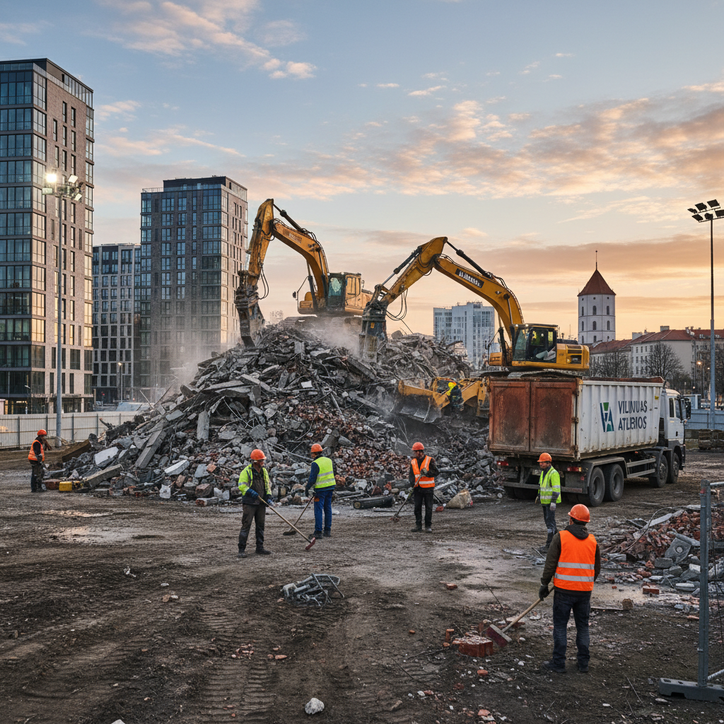 Griovimo atliekų tvarkymas Vilniuje