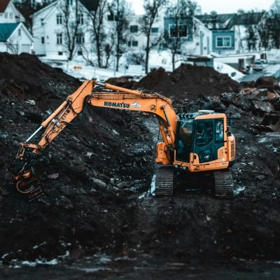 askavatoriumi atliekami žemės kasimo darbai